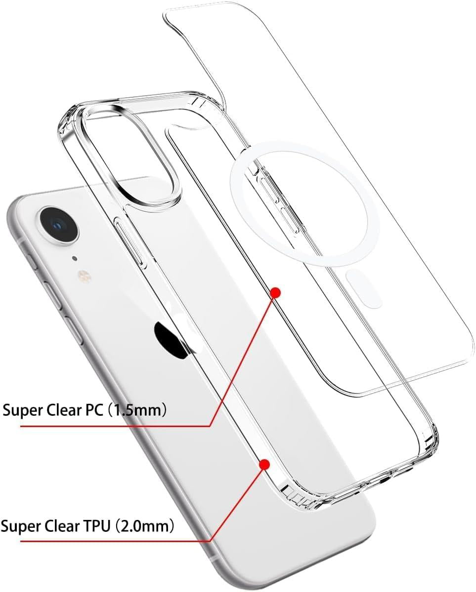 MOPAL iPhone XR MagSafe-Compatible Clear IQ Silicone Case · 2