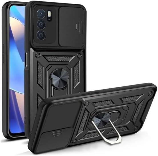 MOPAL Oppo A54 Stand Sliding Shock-Resistant Slide Silicone Case · 2