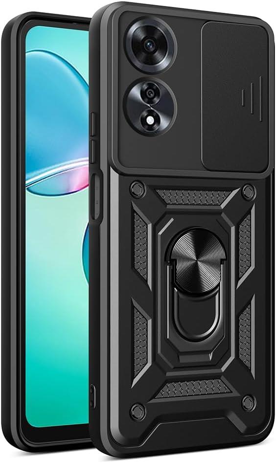 MOPAL Oppo A60 Stand Sliding Shock-Resistant Slide Silicone Case · 2