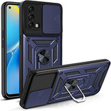 MOPAL Oppo A74 Stand Sliding Shock-Resistant Slide Silicone Case · 1