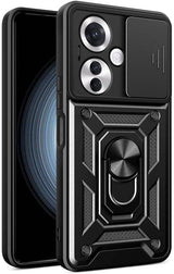 MOPAL Oppo Reno 11F Stand Sliding Shock-Resistant Slide Silicone Case · 2