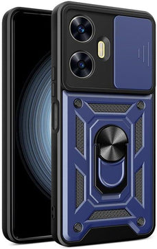 MOPAL Realme C55 Stand Sliding Shock-Resistant Slide Silicone Case · 1