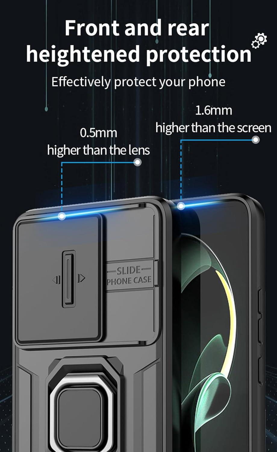 MOPAL Realme C61 / C63 Stand Sliding Shock-Resistant Slide Silicone Case · 4