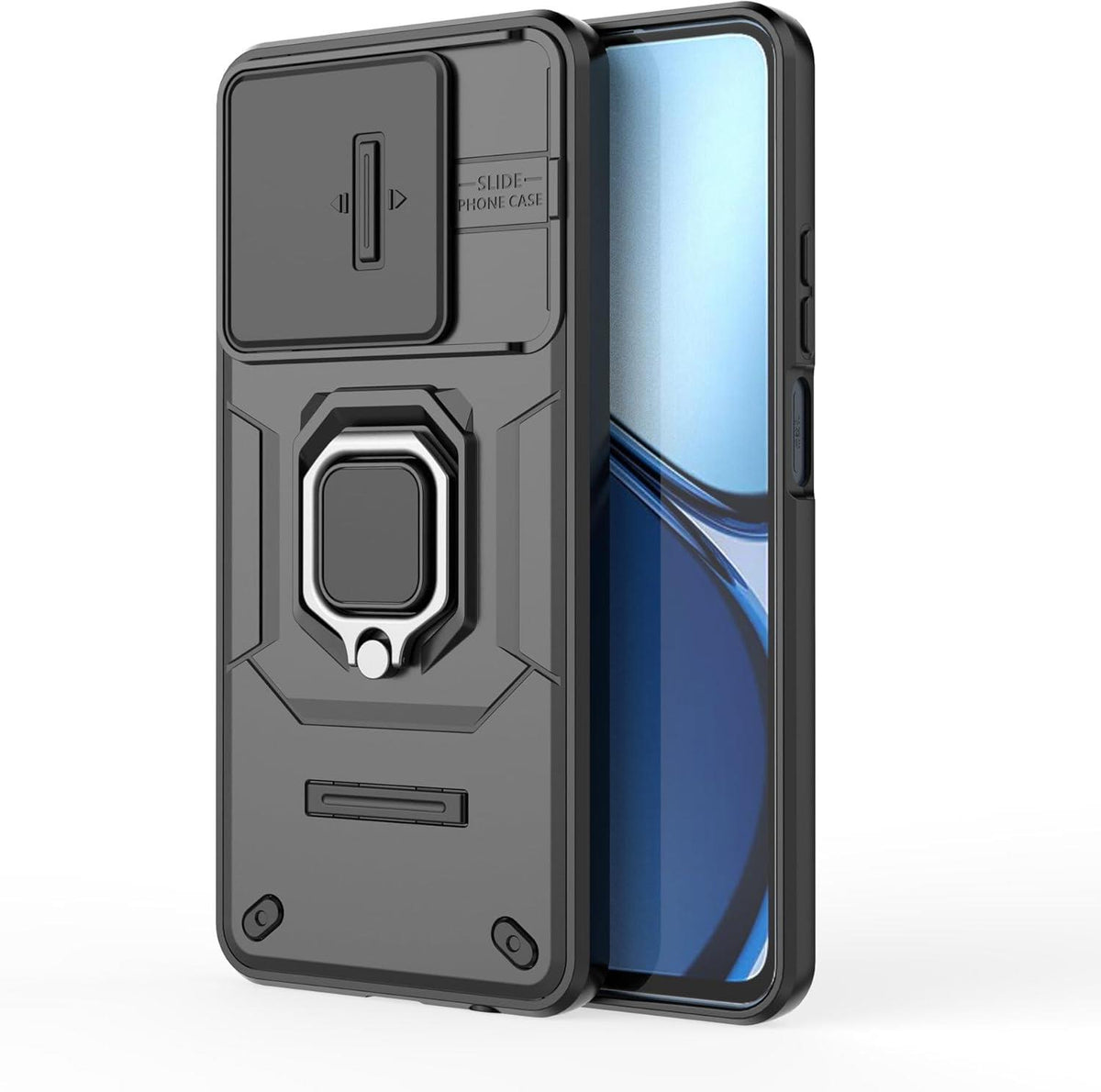 MOPAL Realme C61 / C63 Stand Sliding Shock-Resistant Slide Silicone Case · 6