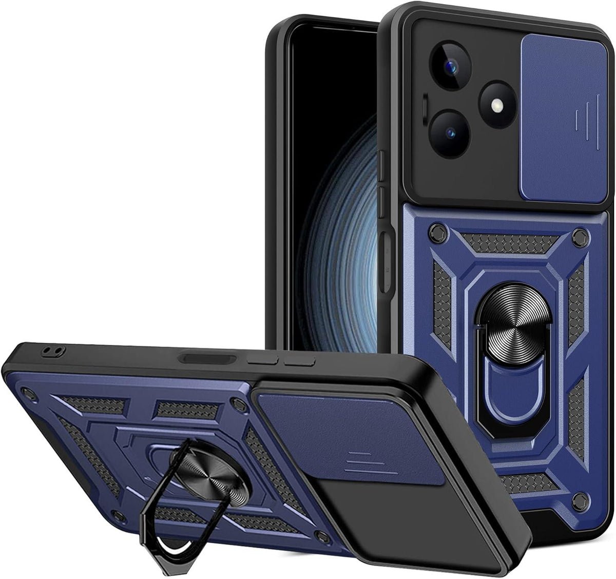MOPAL Realme C61 / C63 Stand Sliding Shock-Resistant Slide Silicone Case · 1