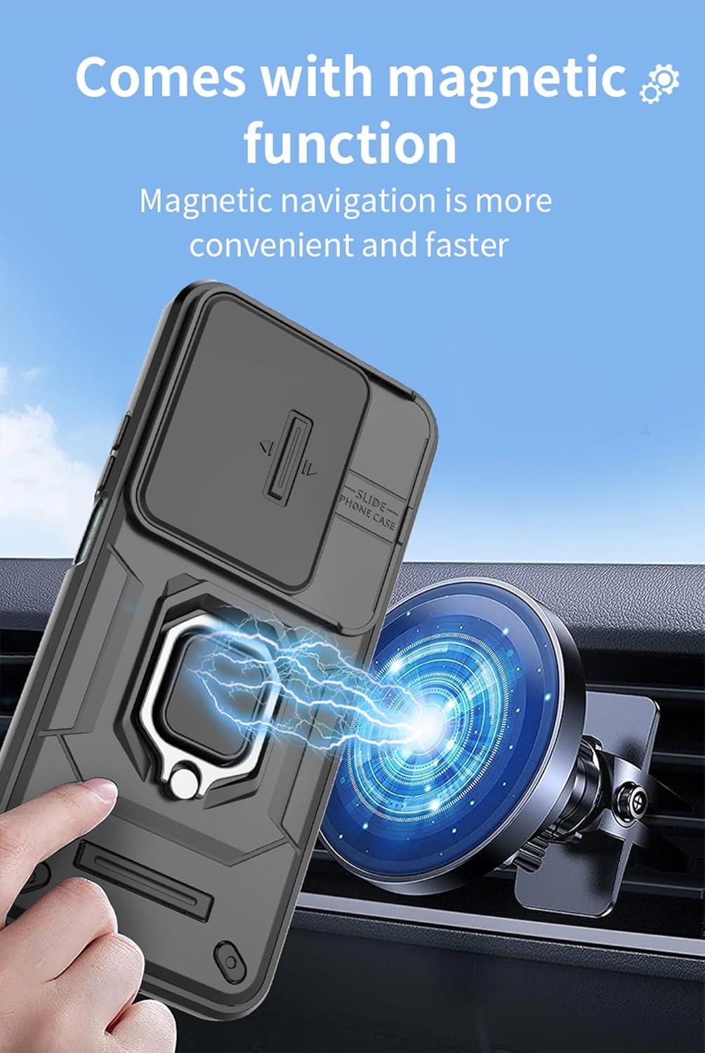 MOPAL Realme C61 / C63 Stand Sliding Shock-Resistant Slide Silicone Case · 5