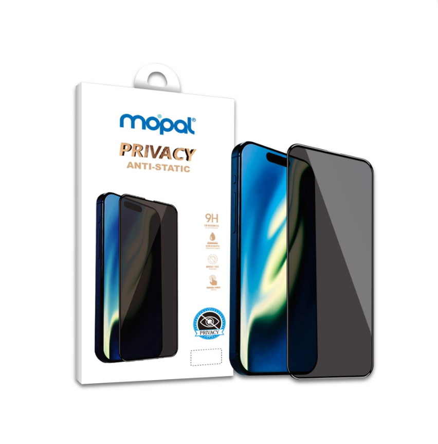 MOPAL Anti-Static Privacy Full-Coverage Tempered Privacy Glass Screen Protector for Redmi 17 Pro Max · 1