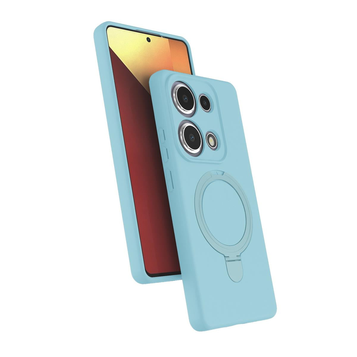 MOPAL MagSafe and Stand Plastic Revo Phone Case for Redmi Note 13 Pro 4G · 2