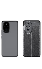 MOPAL Redmi Note 13 Pro 5G Deri Hissiyatlı Dikiş Detail Firo Silicone Case · 2