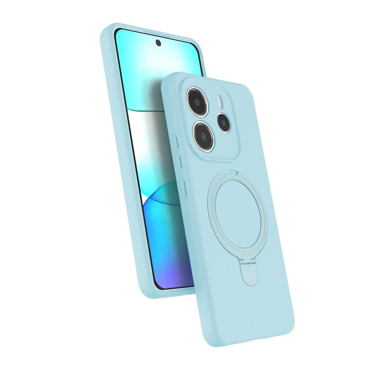 MOPAL MagSafe and Stand Plastic Revo Phone Case for Redmi Note 14 4G · 2
