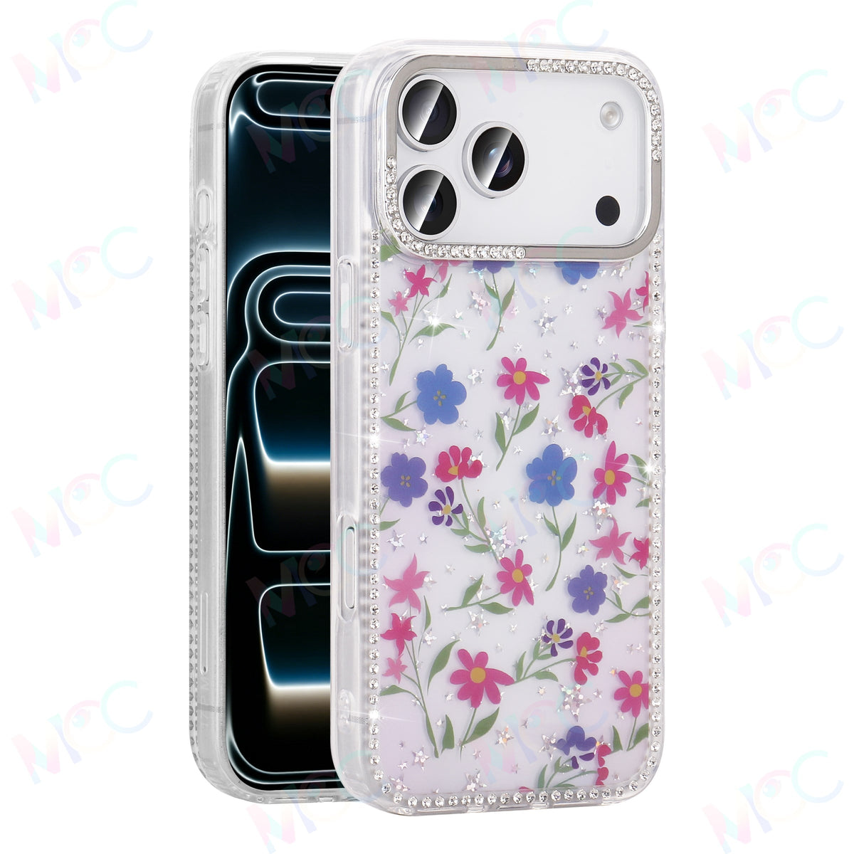 MOPAL Rhinestone Patterned Ece Silicone Case for Redmi Note 15 Pro 4G · 7