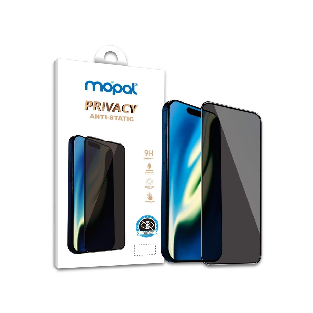 MOPAL Privacy Full-Coverage Tempered Privacy Glass Screen Protector for Redmi Note 15 Pro 5G · 1