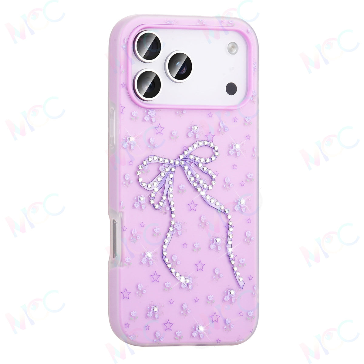 MOPAL Pearl Rhinestone Patterned Plastic Selen Silicone Phone Case for Samsung Galaxy A07 · 5