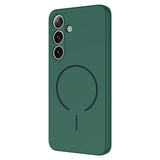 MOPAL Samsung A16 MagSafe-Compatible Velvet-Lined Soft Aqua Silicone Case · 1