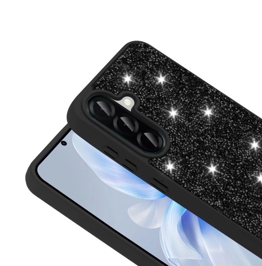 MOPAL Shock-Resistant Rhinestone Detail Melt Silicone Case for Samsung Galaxy A17 · 4