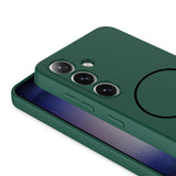 MOPAL Samsung A26 MagSafe-Compatible Velvet-Lined Soft Aqua Silicone Case · 4