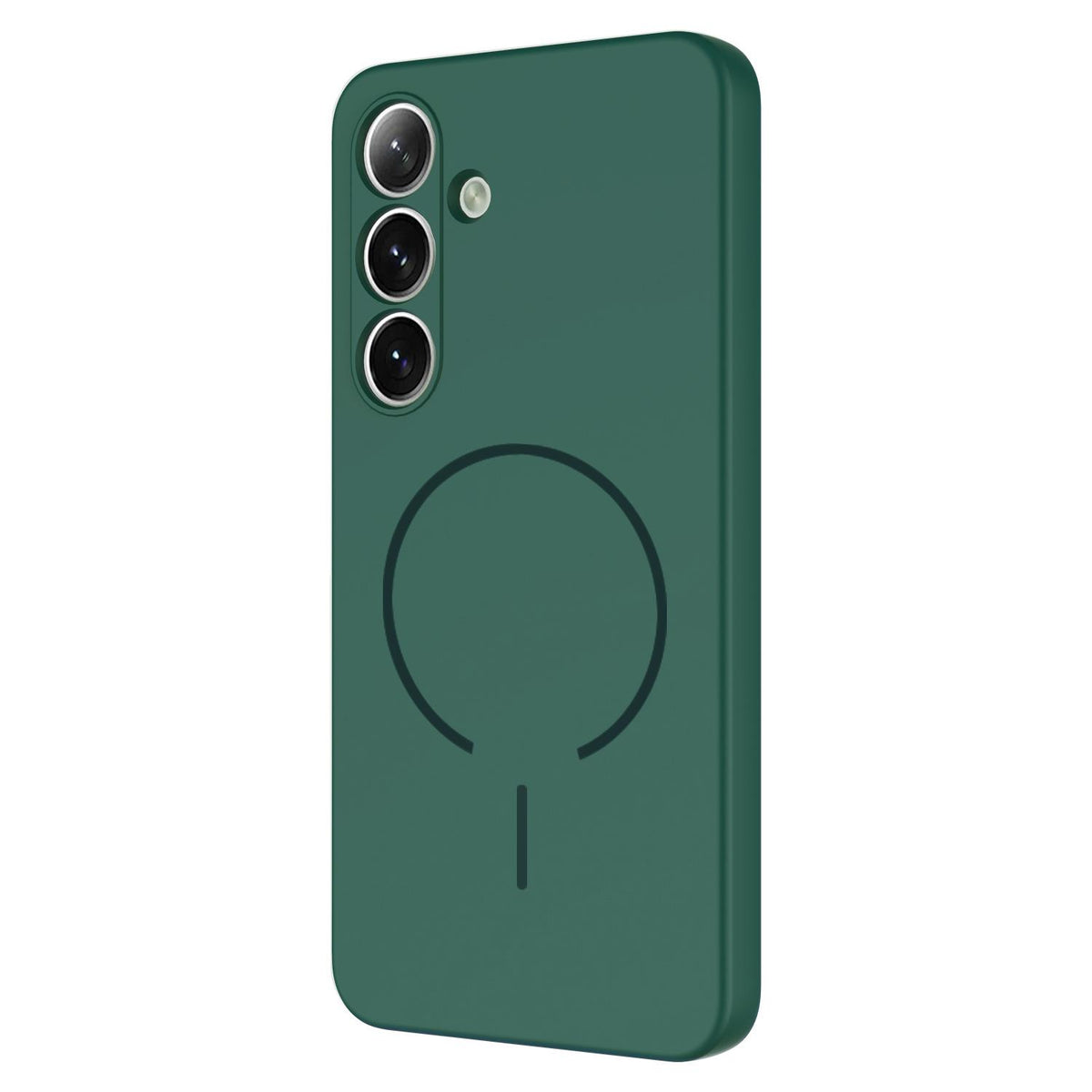 MOPAL Samsung A26 MagSafe-Compatible Velvet-Lined Soft Aqua Silicone Case · 2