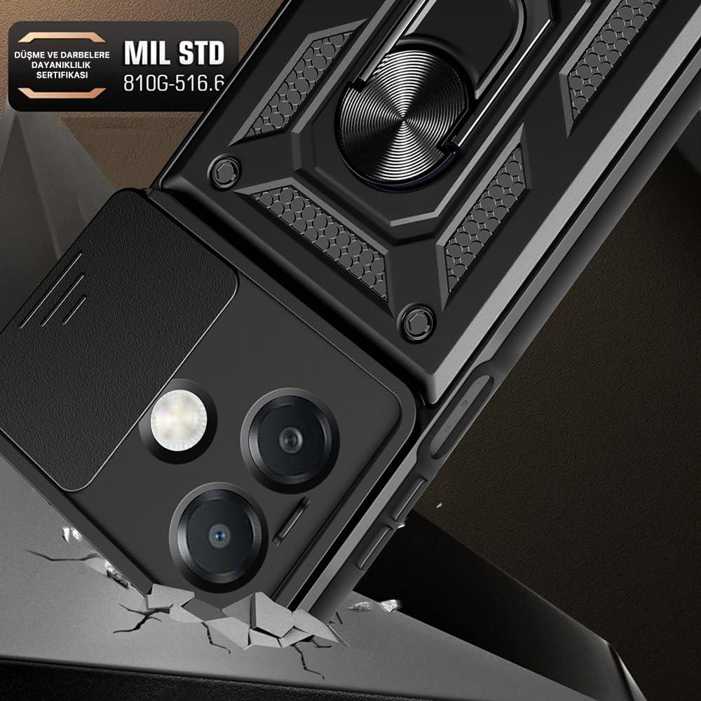 MOPAL Samsung A26 Stand Sliding Shock-Resistant Slide Silicone Case · 3