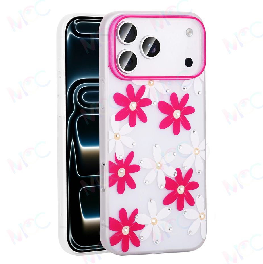 MOPAL Rhinestone Patterned Matte Yaz Silicone Phone Case for Samsung Galaxy A55 · 2