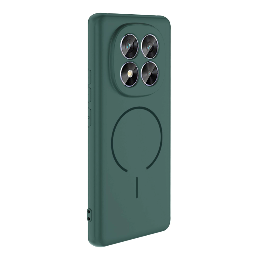 MOPAL Samsung A56 MagSafe-Compatible Velvet-Lined Soft Aqua Silicone Case · 2