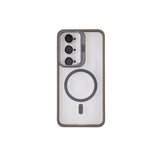 MOPAL MagSafe-Compatible Stand Camera-Lens Protection Clear Pass-1 Silicone Case for Samsung Galaxy A56 · 2