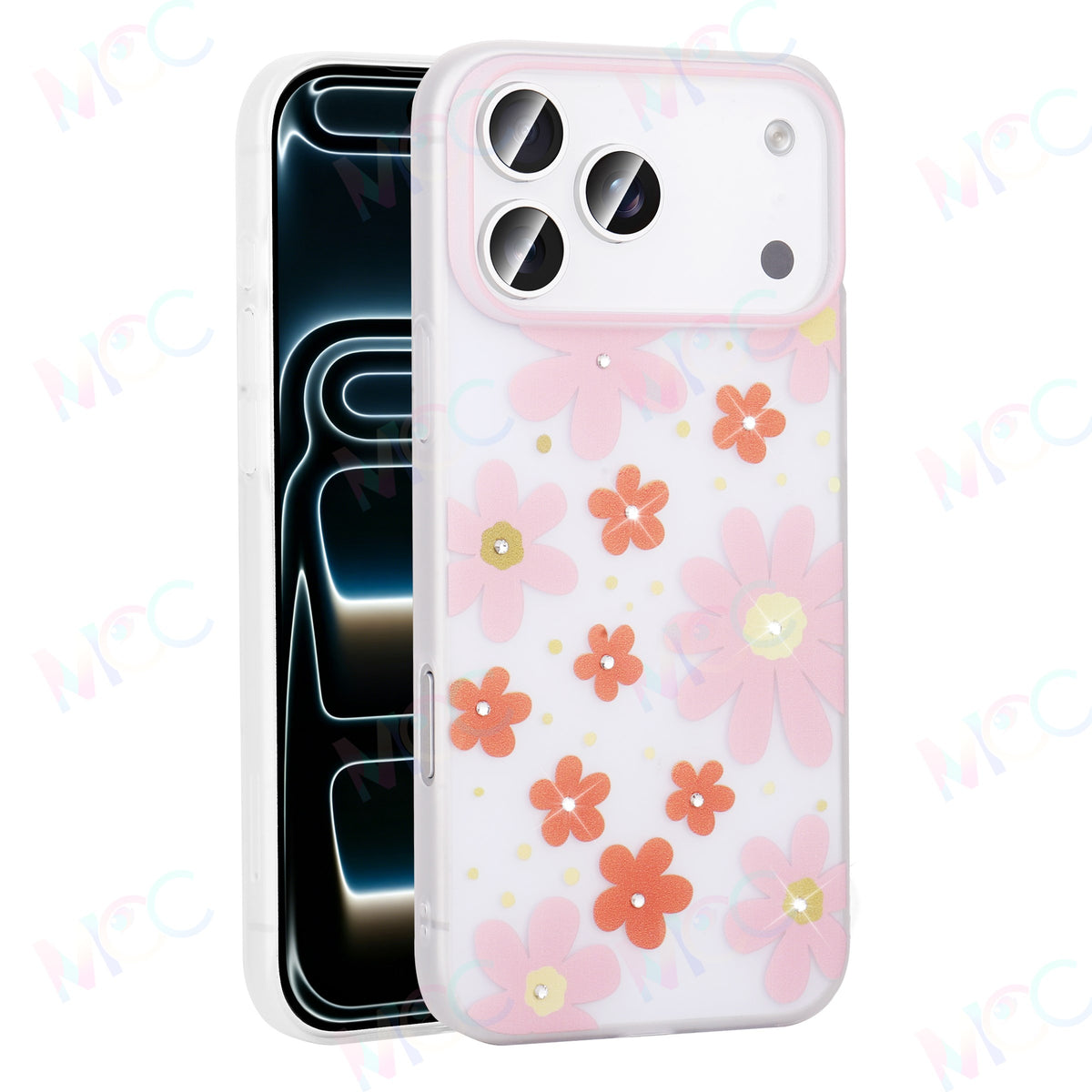 MOPAL Rhinestone Patterned Matte Yaz Silicone Phone Case for Samsung Galaxy A57 · 6