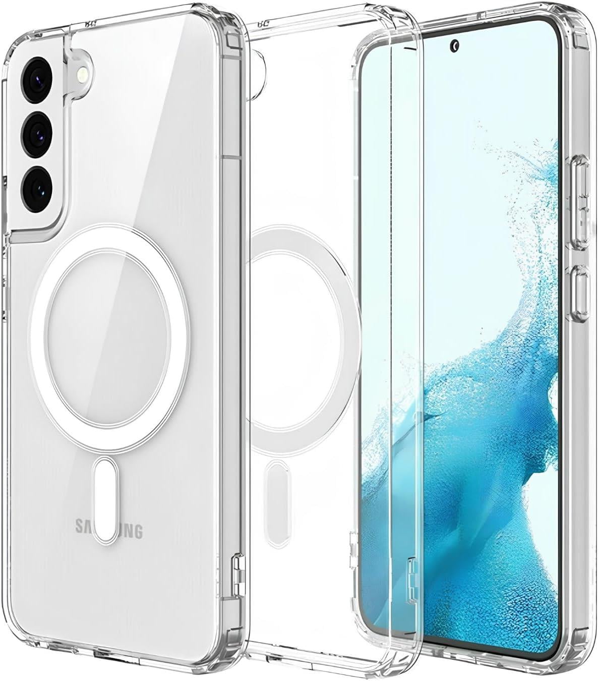 MOPAL Samsung S22 Plus MagSafe-Compatible Clear IQ Silicone Case · 1