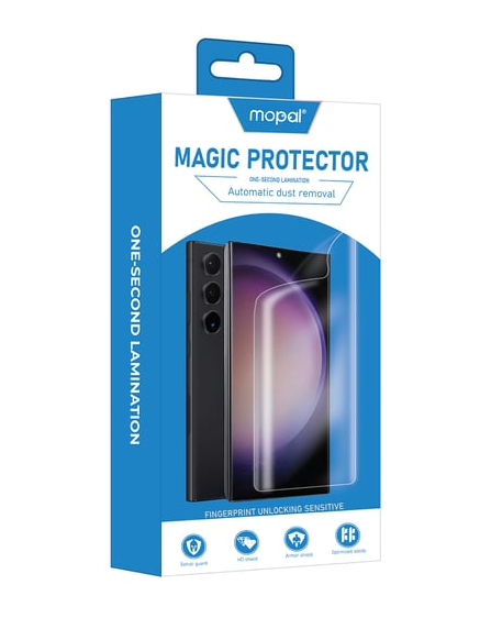 MOPAL Fingerprint-Resistant Dust-Resistant Magic Protector Glass Screen Protector for Samsung Galaxy S24 · 1