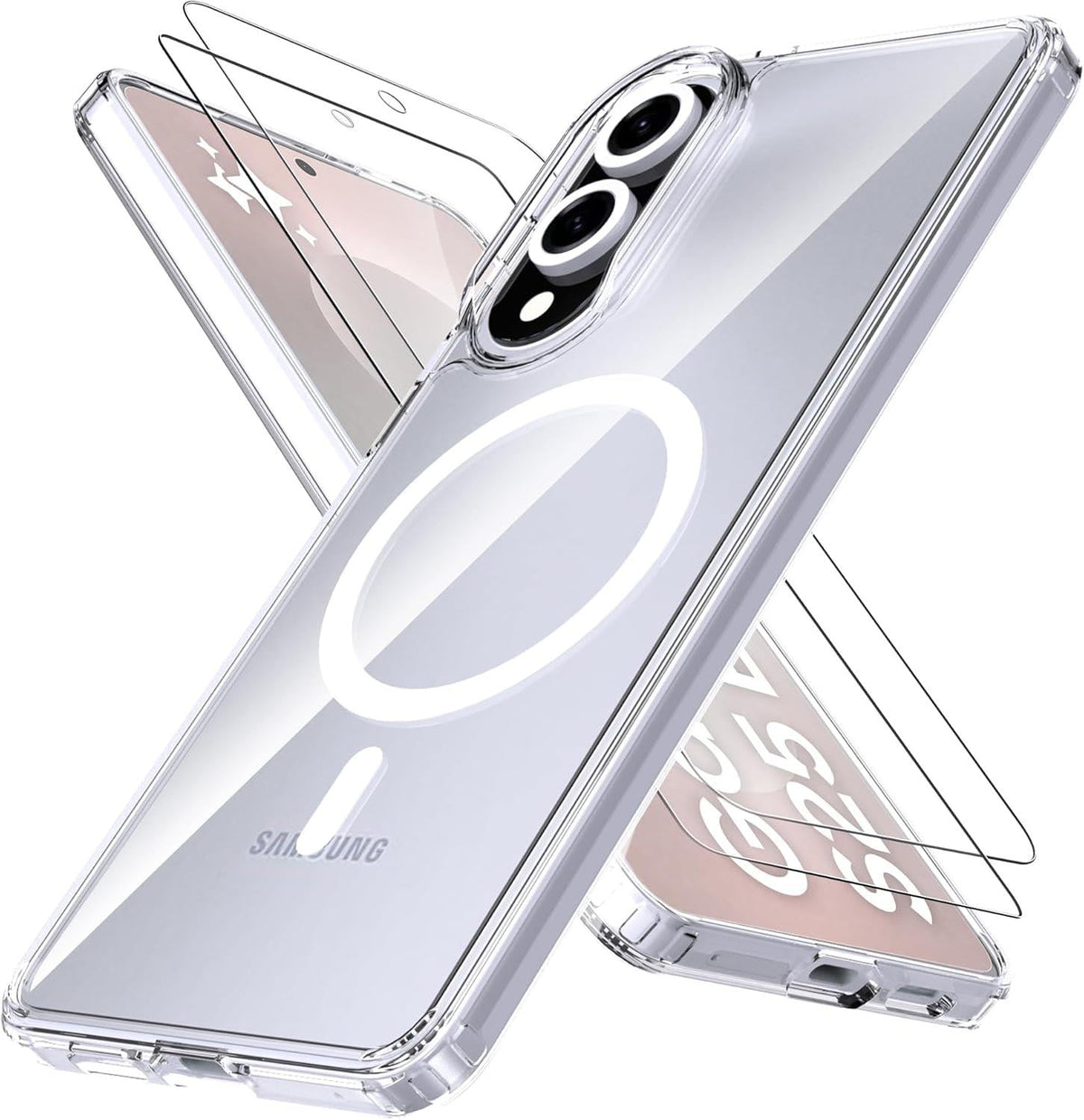 MOPAL Samsung S25 Edge MagSafe-Compatible Clear IQ Silicone Case · 1
