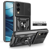 MOPAL Samsung S25 Edge Stand Sliding Shock-Resistant Slide Silicone Case · 2