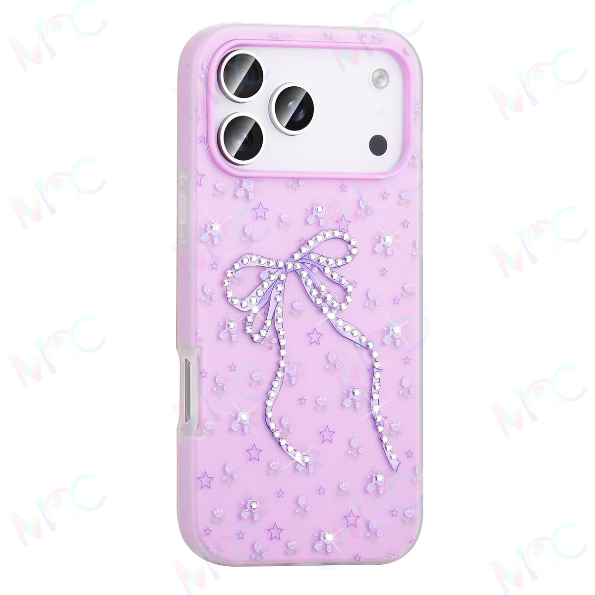 MOPAL Pearl Rhinestone Patterned Plastic Selen Silicone Phone Case for Samsung Galaxy S25 FE · 5