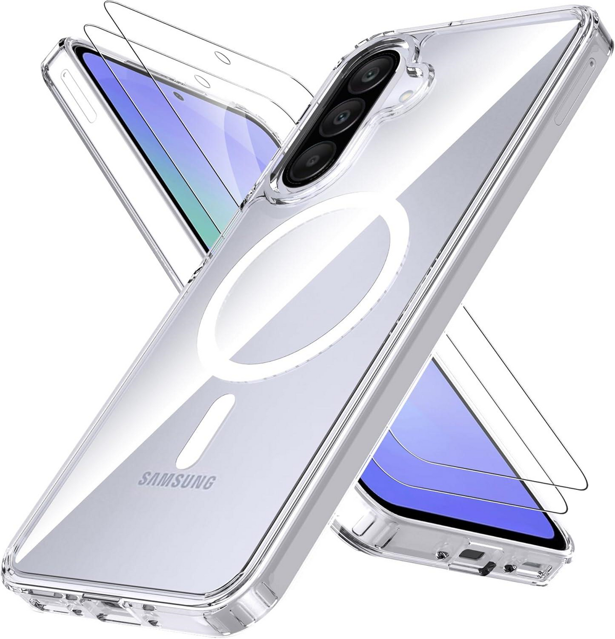 MOPAL MagSafe-Compatible Clear IQ Silicone Case for Samsung Galaxy S26 Plus · 1