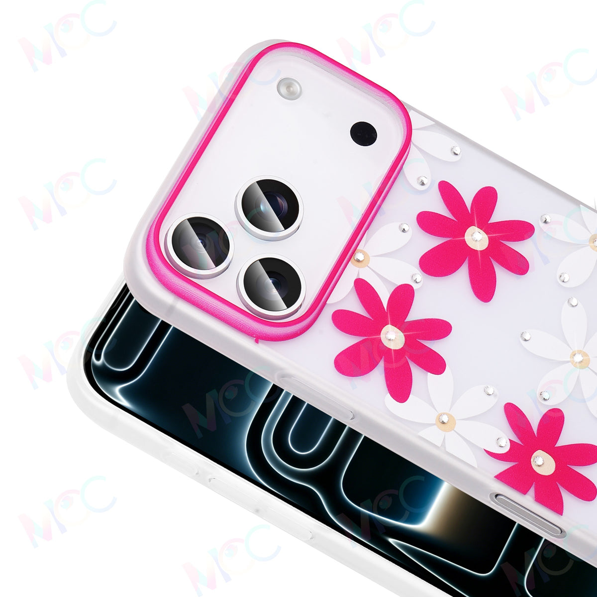 MOPAL Rhinestone Patterned Matte Yaz Silicone Phone Case for Samsung Galaxy S26 Plus · 3