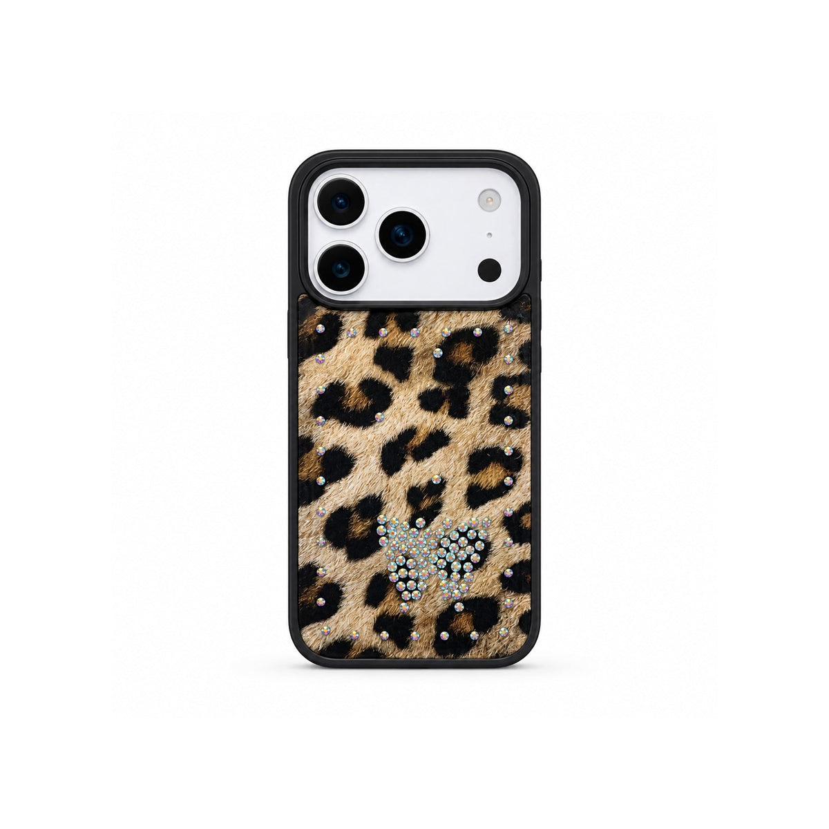 MOPAL Velvet-Lined Leopar Patterned Rhinestone Yeni Case for Samsung Galaxy S26 Ultra · 5
