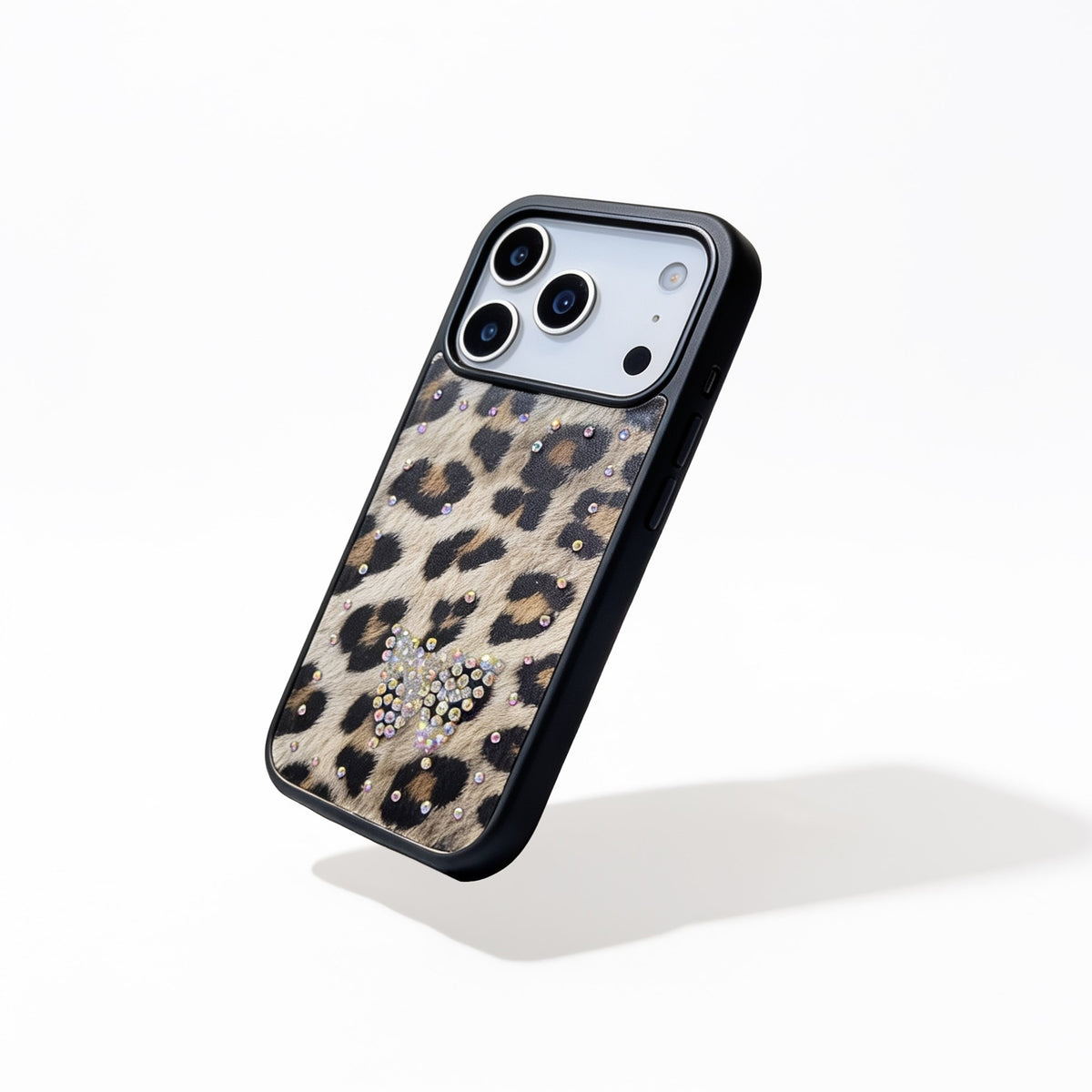 MOPAL Velvet-Lined Leopar Patterned Rhinestone Yeni Case for Samsung Galaxy S26 Ultra · 4