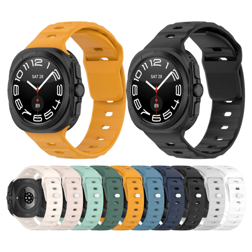 MOPAL Samsung Watch 7 Ultra Compatible 47 mm Pair Silicone Watch Band · 1