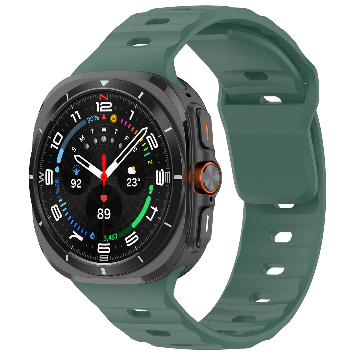 MOPAL Samsung Watch 7 Ultra Compatible 47 mm Pair Silicone Watch Band · 3