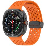 MOPAL Samsung Watch 7 Ultra Compatible 47 mm Holly Silicone Watch Band · 3