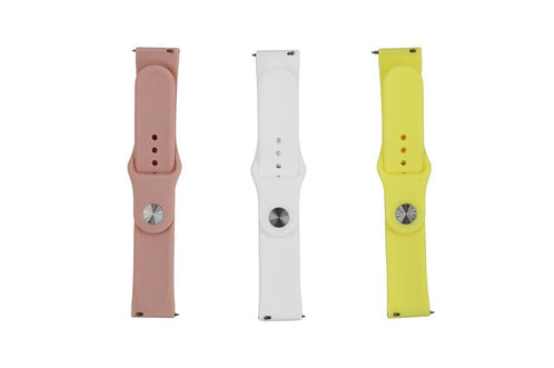 MOPAL Universal 22mm Quick-Release Pin Plastic Silicone Watch Band · 1