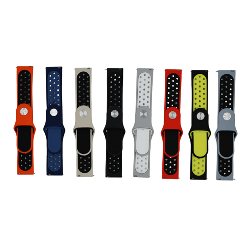 MOPAL Universal 22mm Quick-Release Pin Plastic Silicone Dot Watch Band · 1