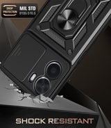 MOPAL Vivo Y16 Stand Sliding Shock-Resistant Slide Silicone Case · 3