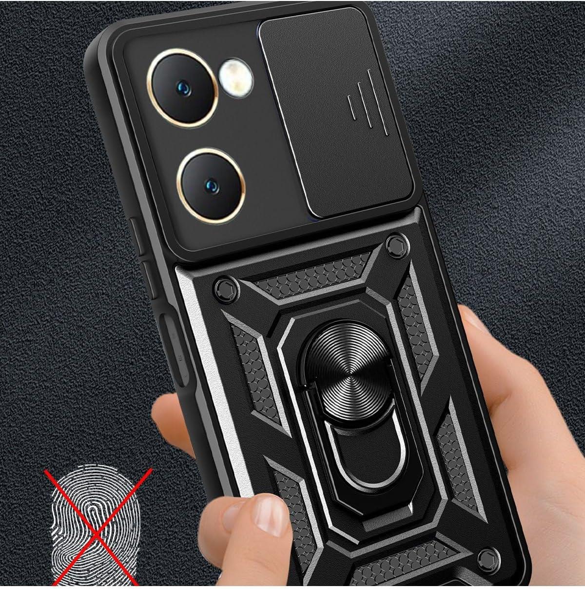 MOPAL Vivo Y18 Stand Sliding Shock-Resistant Slide Silicone Case · 4