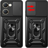 MOPAL Vivo Y18 Stand Sliding Shock-Resistant Slide Silicone Case · 3