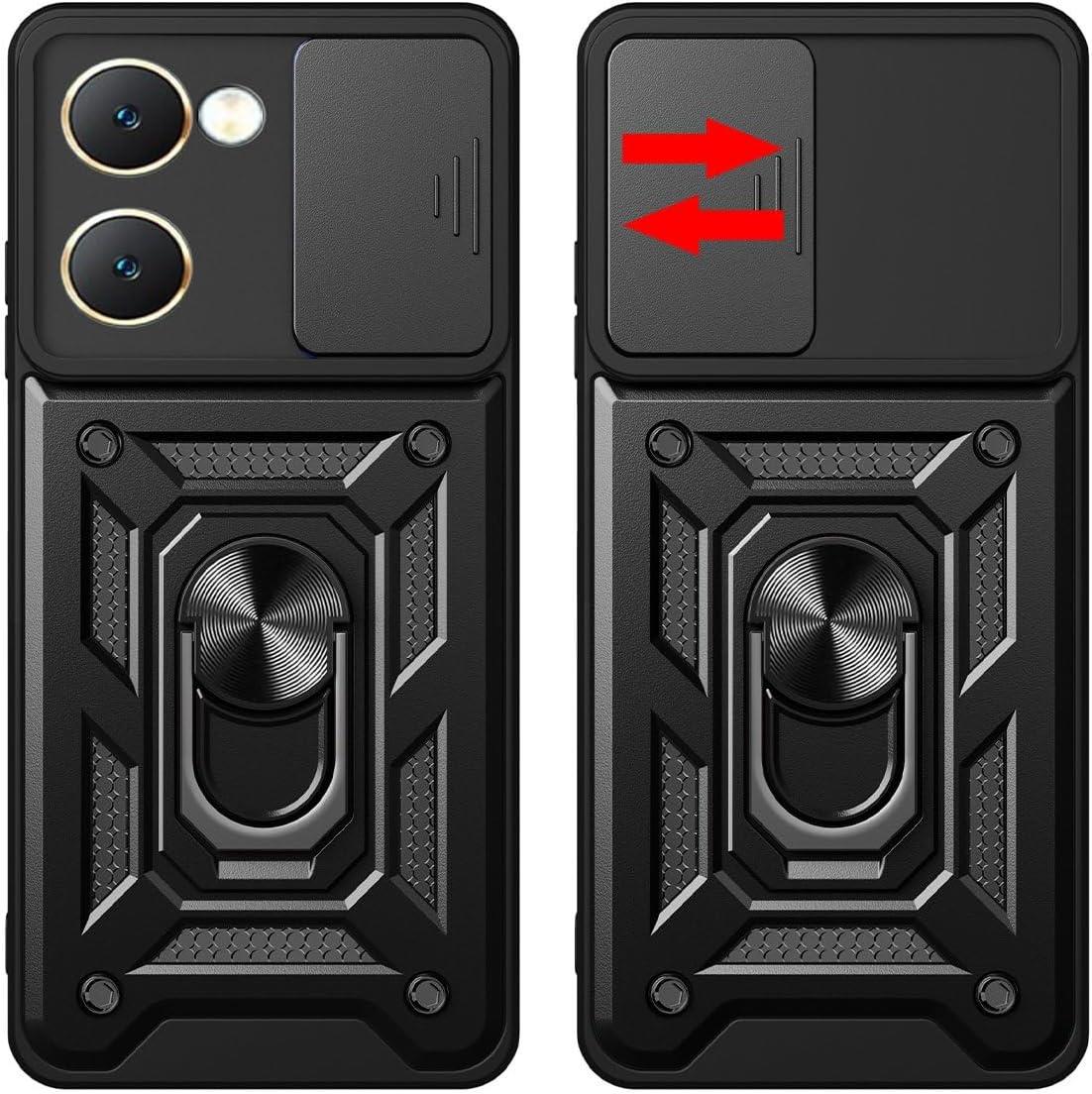 MOPAL Vivo Y18 Stand Sliding Shock-Resistant Slide Silicone Case · 3