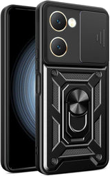 MOPAL Vivo Y18 Stand Sliding Shock-Resistant Slide Silicone Case · 2