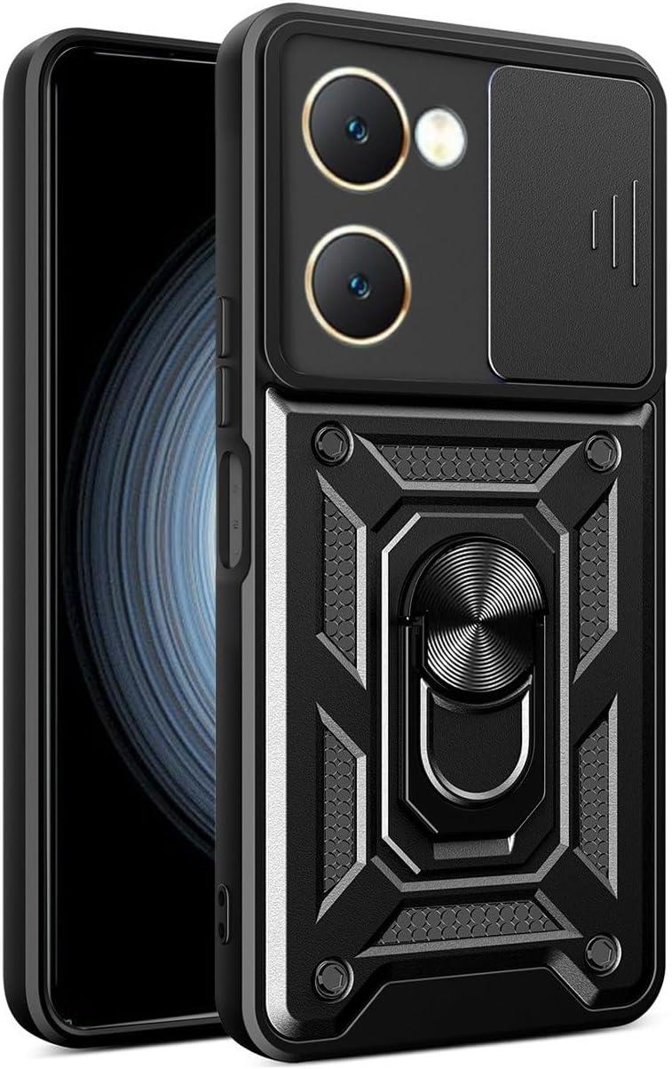 MOPAL Vivo Y18 Stand Sliding Shock-Resistant Slide Silicone Case · 2