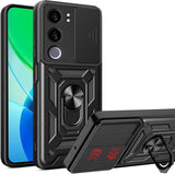 MOPAL Vivo Y19S Stand Sliding Shock-Resistant Slide Silicone Case · 2