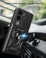MOPAL Vivo Y19S Stand Sliding Shock-Resistant Slide Silicone Case · 4