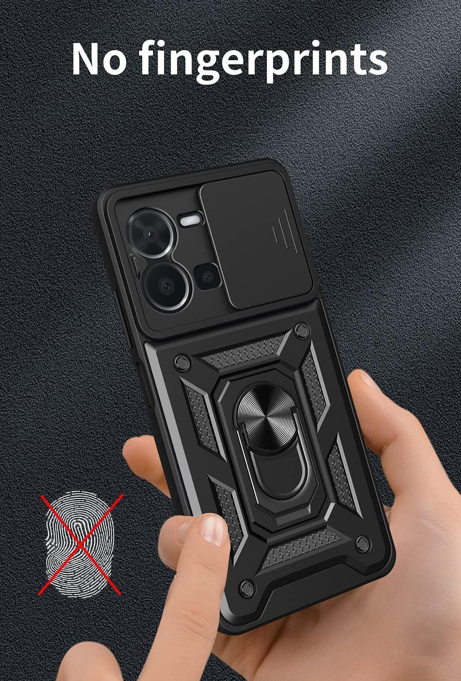 MOPAL Vivo Y35 / Y22S Stand Sliding Shock-Resistant Slide Silicone Case · 4