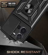 MOPAL Vivo Y35 / Y22S Stand Sliding Shock-Resistant Slide Silicone Case · 2